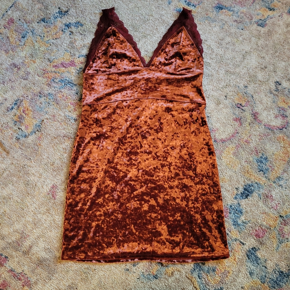Intimately Crushed Velvet Slip Dress